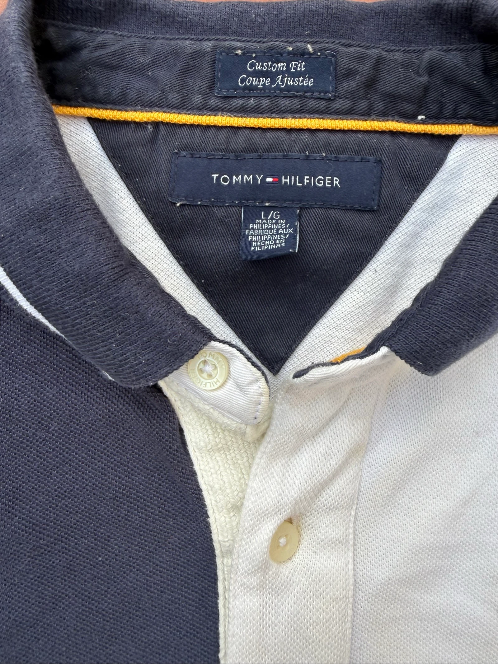 Tommy Hilfiger Polo Half & Half coupe ajustée – photo 3